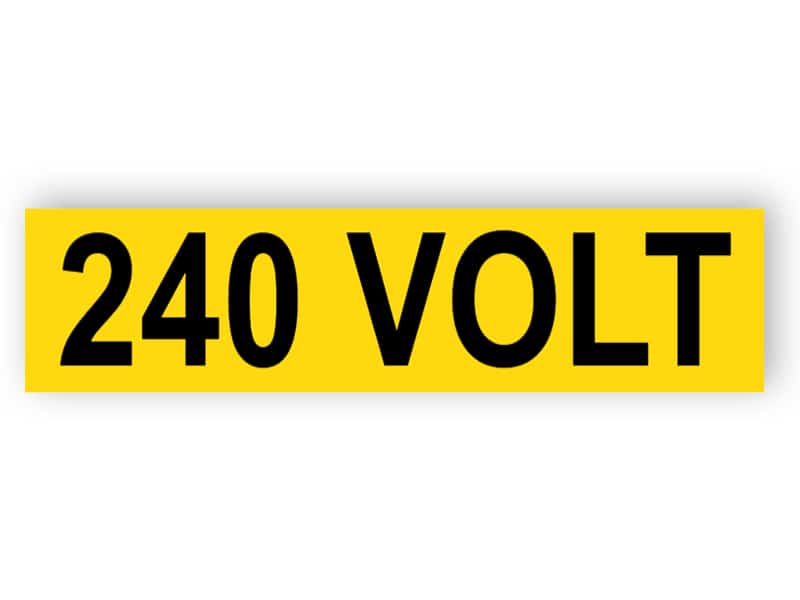 240 Volt (aufkleber)