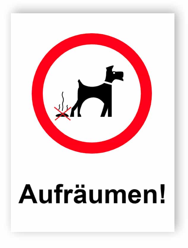 Aufräumen Zeichen