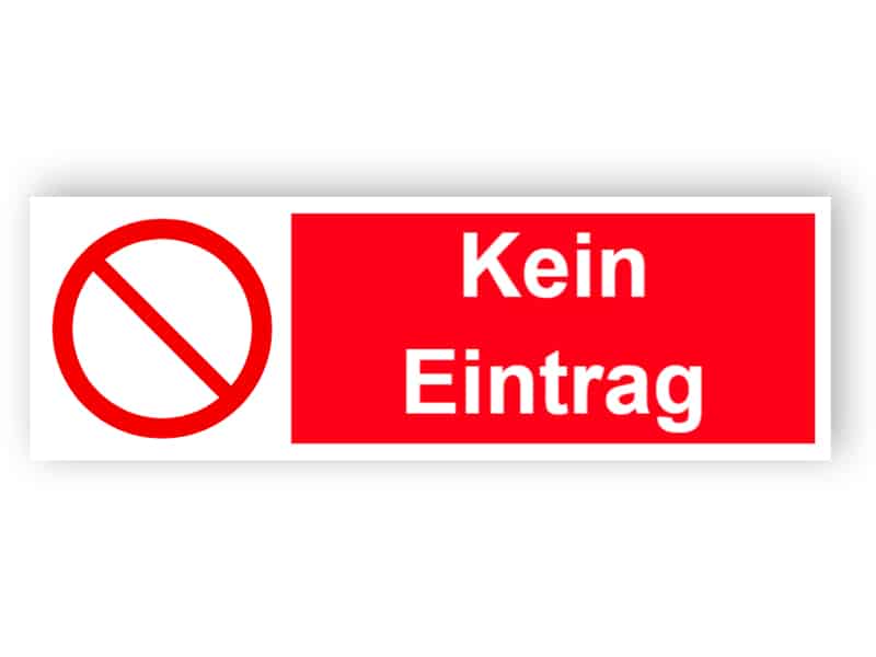 Kein Eintrag - Landschaft Zeichen