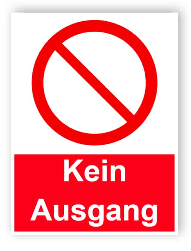 Kein Ausgang - Porträt Zeichen