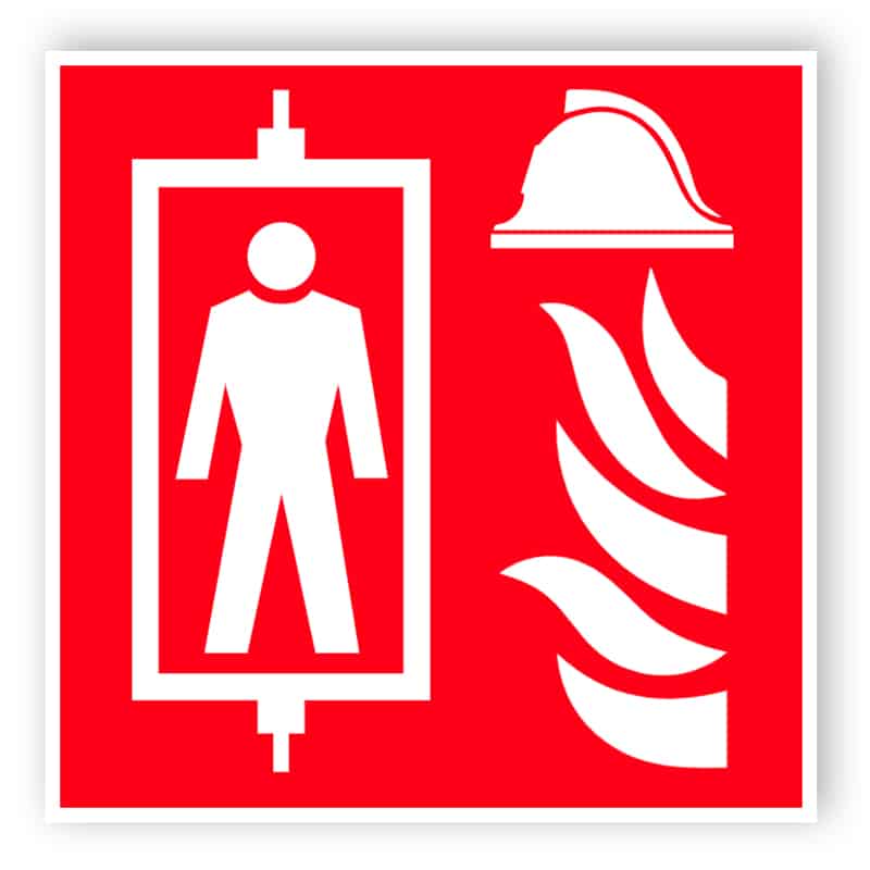 Feuerwehraufzug Zeichen
