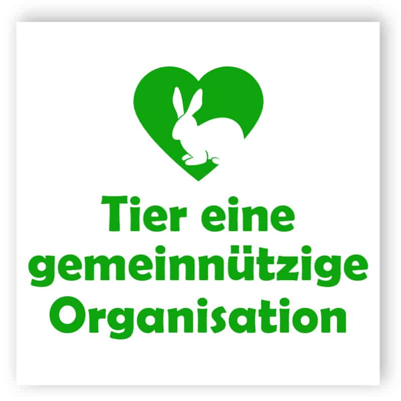 Tier eine gemeinnützige Organisation Zeichen