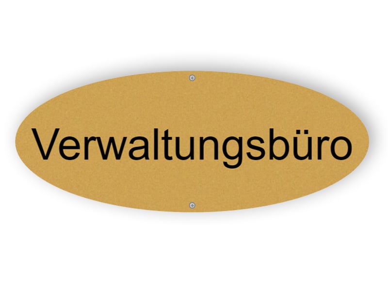 Mattgold Verwaltungsbüro Zeichen