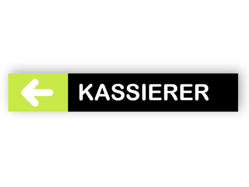 Büro Zeichen mit Pfeil und Karriere-Titel