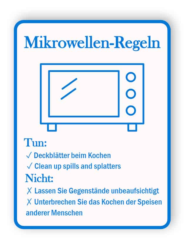 Mikrowellen-Regelzeichen