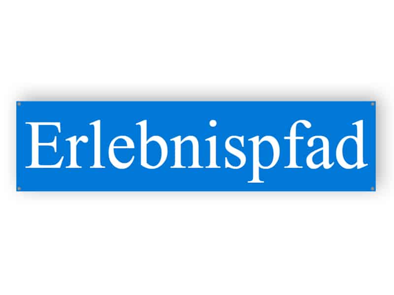 Blaues Straßenschild 1