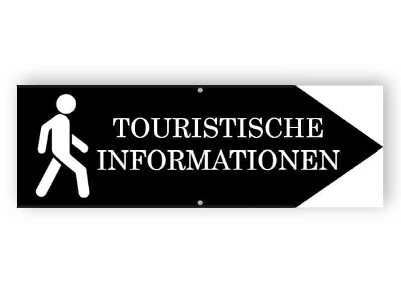 Touristische Informationen Zeichen