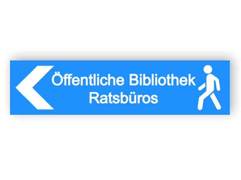 Öffentliche Bibliothek Zeichen