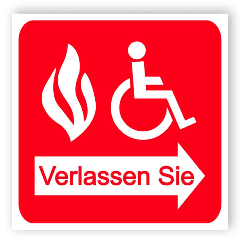 Brandschutzausgang - Schutzten Zeichen