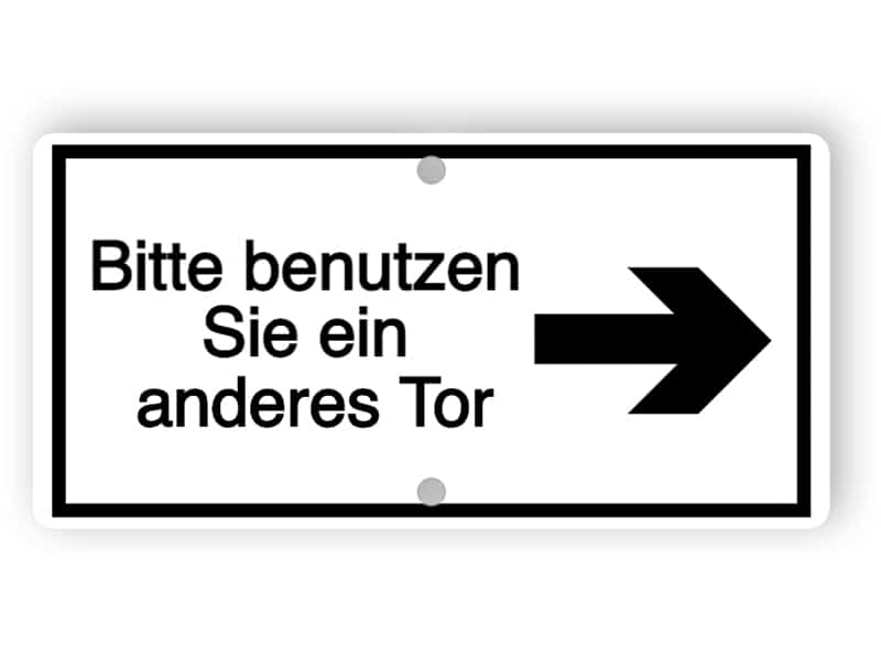 Bitte verwenden Sie andere Gatterzeichen