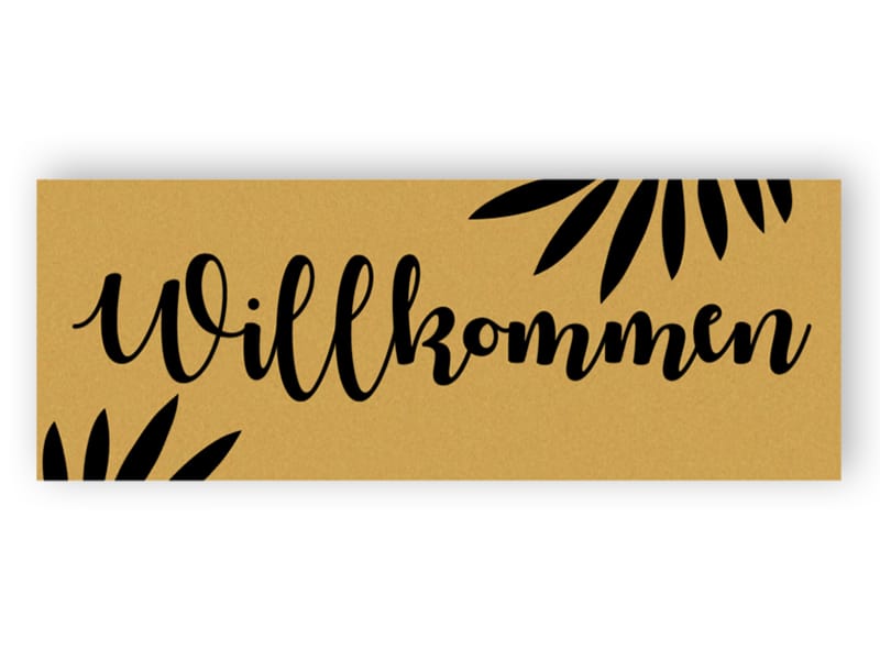 Gold willkommenes Zeichen