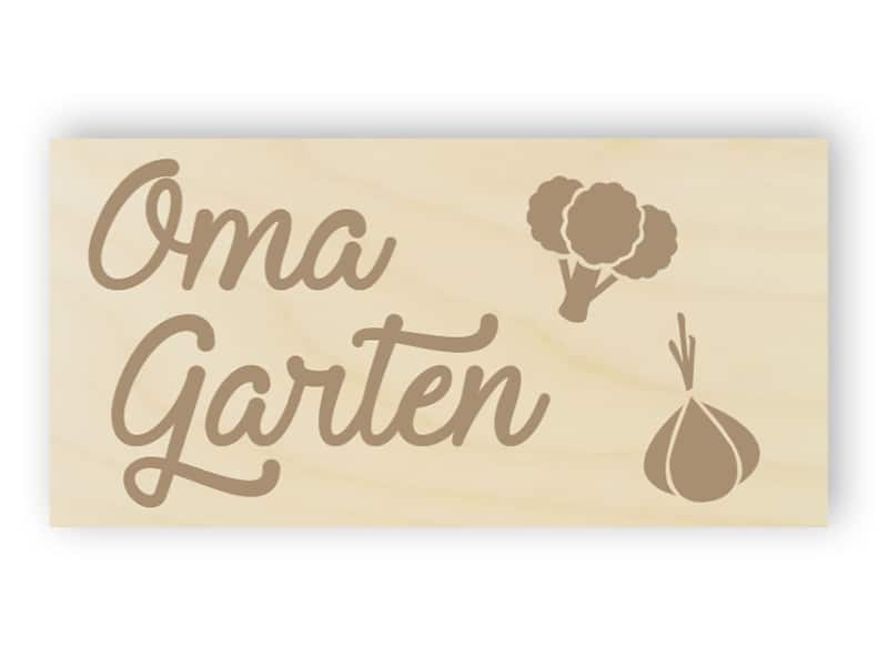 Garten der Großmutter Zeichen