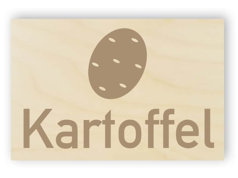 Kartoffel-Zeichen