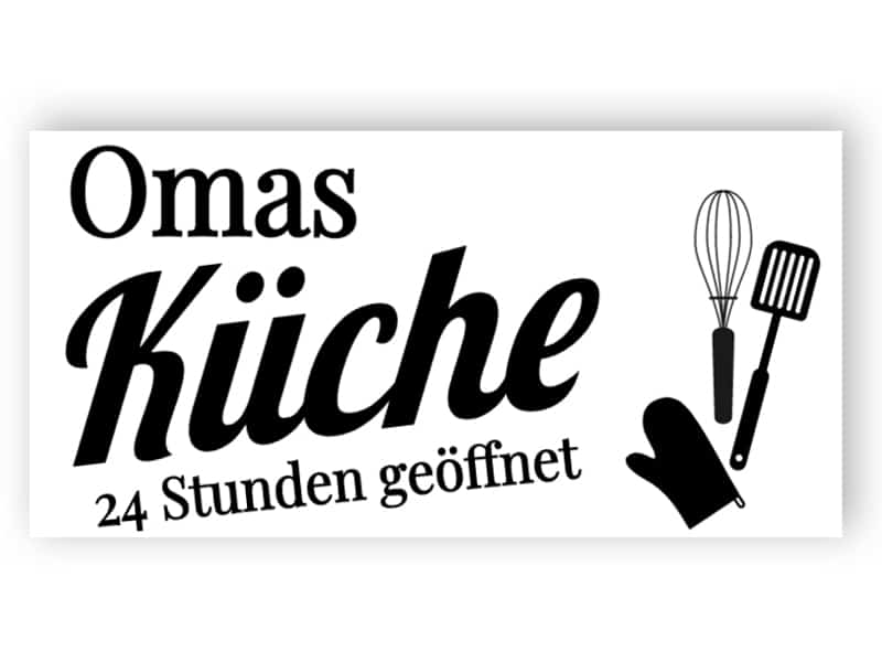 Omas Küche Zeichen