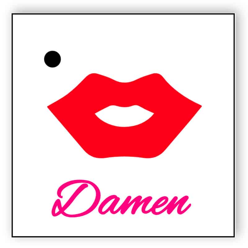 Lippen - WC Zeichen