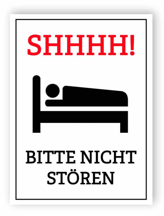 Bitte nicht stören Zeichen