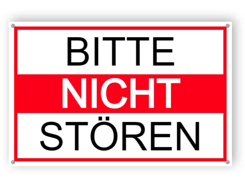Bitte nicht stören Zeichen 1