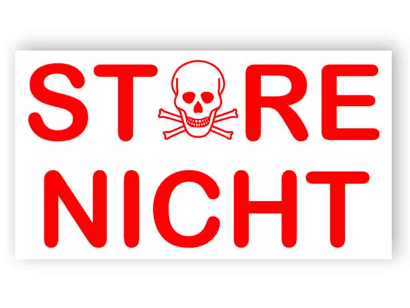 Bitte nicht stören - Rot Zeichen