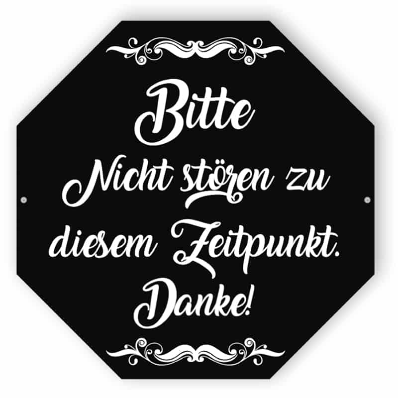 Schwarz Stören Sie nicht Zeichen