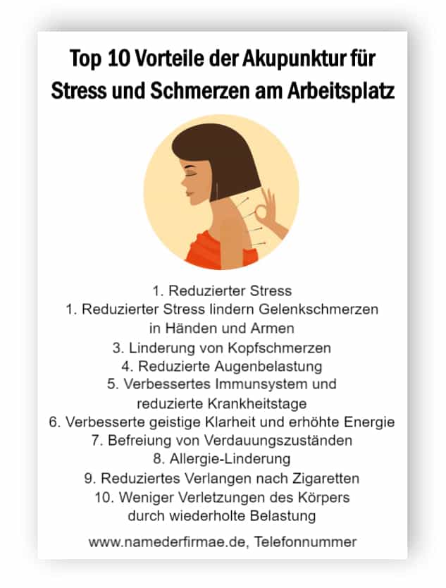 10 Vorteile des Akupunkturzeichens
