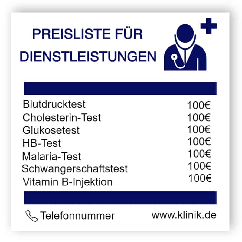 Bedienung Zeichen 1