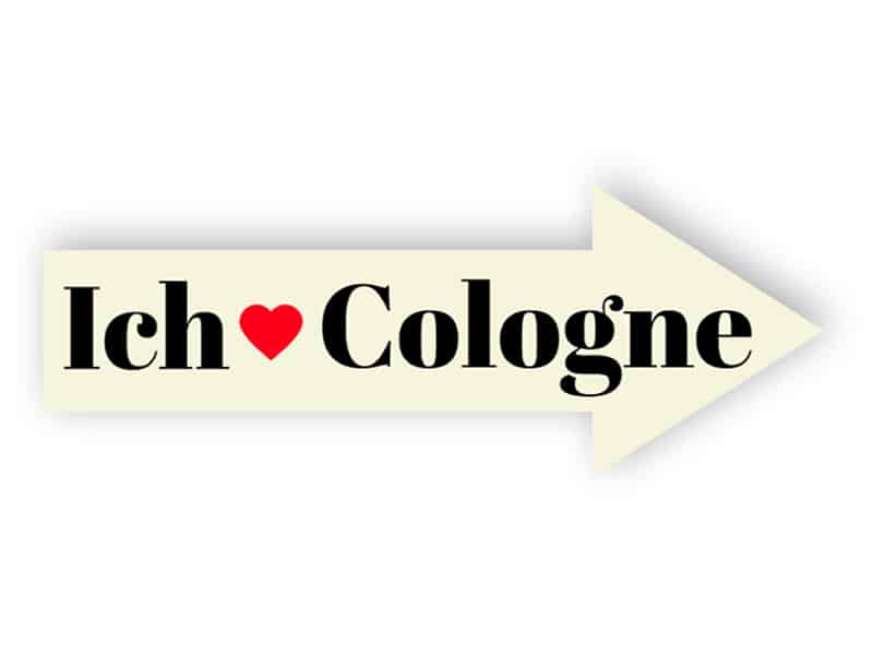 Ich liebe Cologne Zeichen