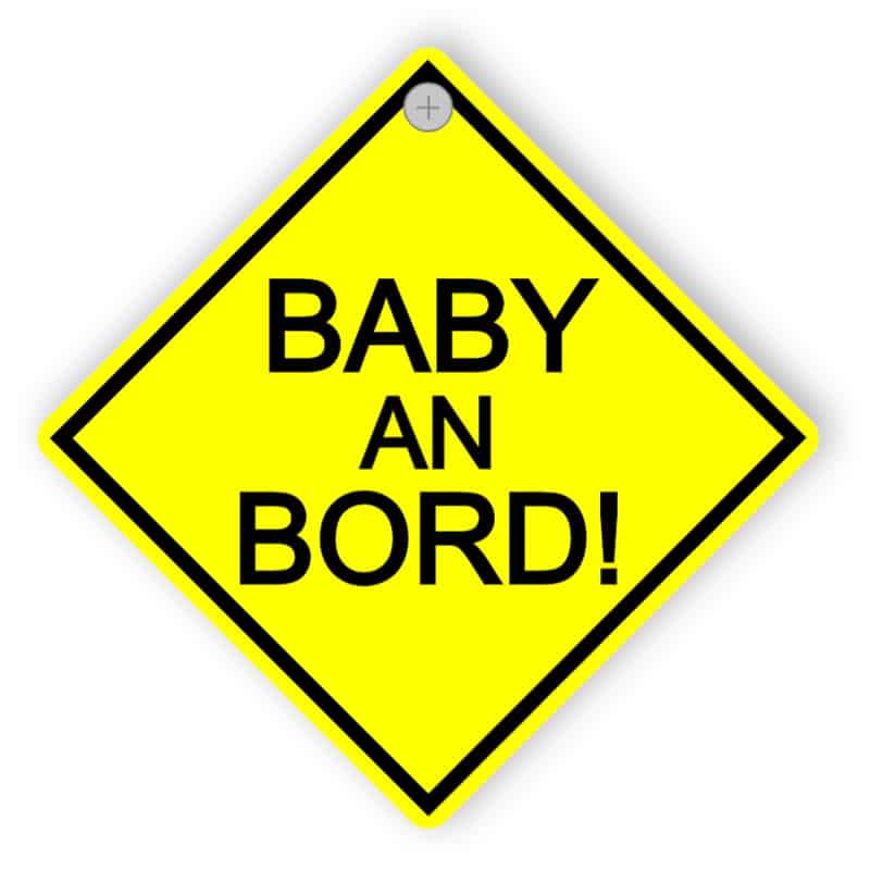 Auto-Zeichen - Baby an Bord