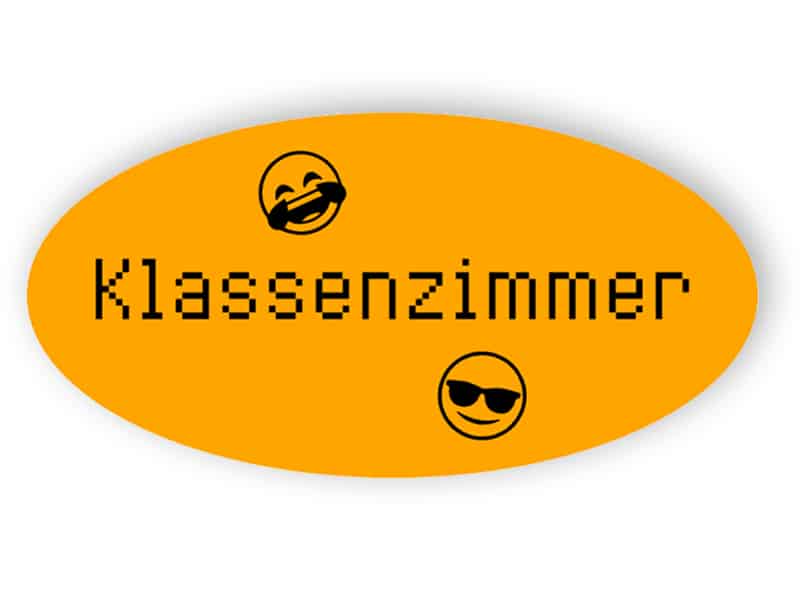 Klassenzimmer Zeichen