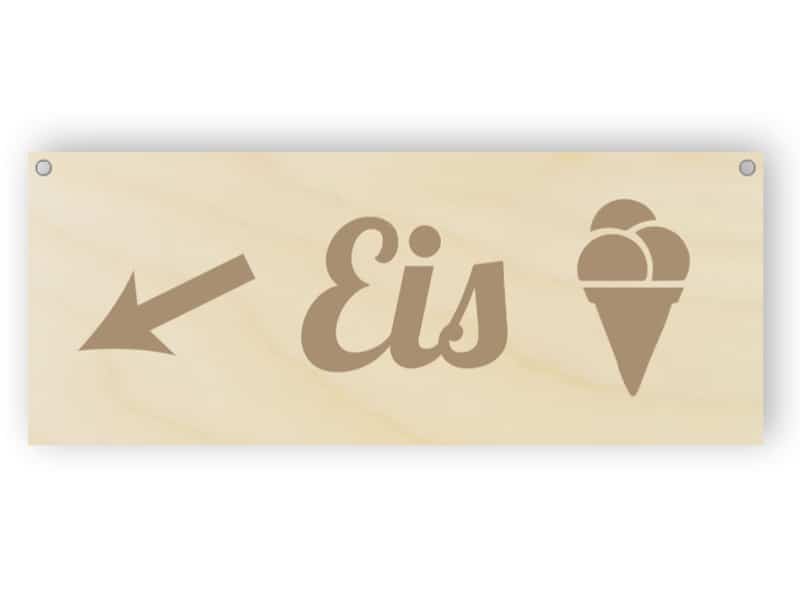 Holz Eis Kategorie Zeichen
