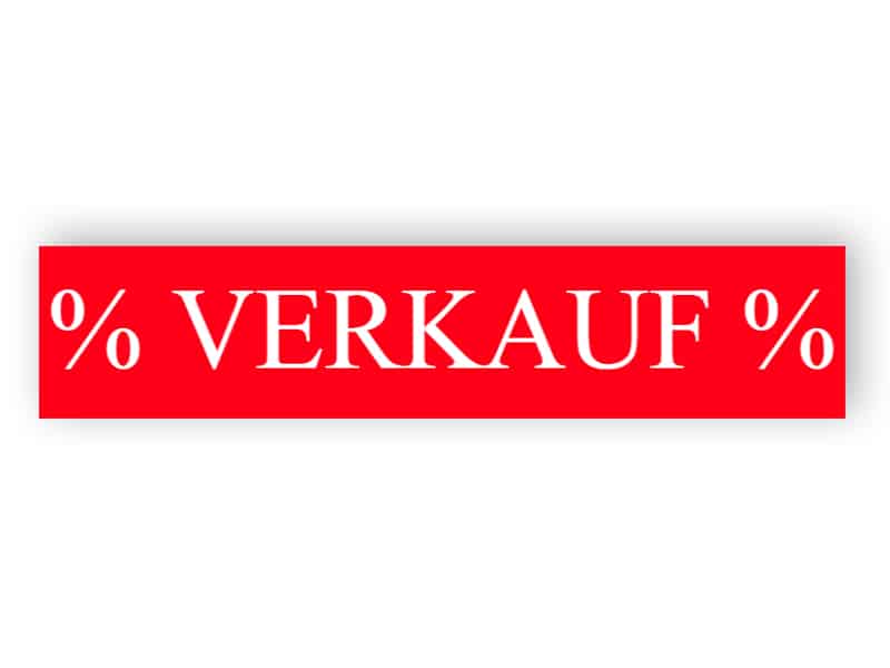 Verkaufsaufkleber