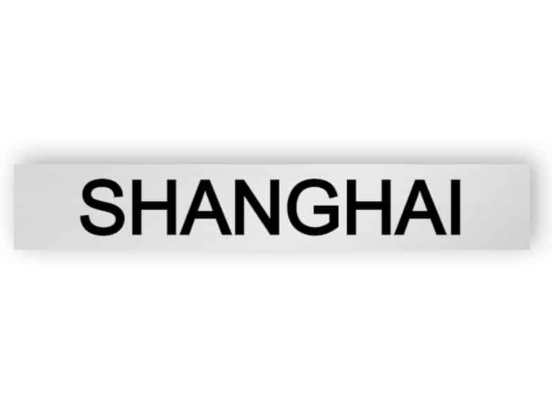 Shanghai - Silber Zeichen