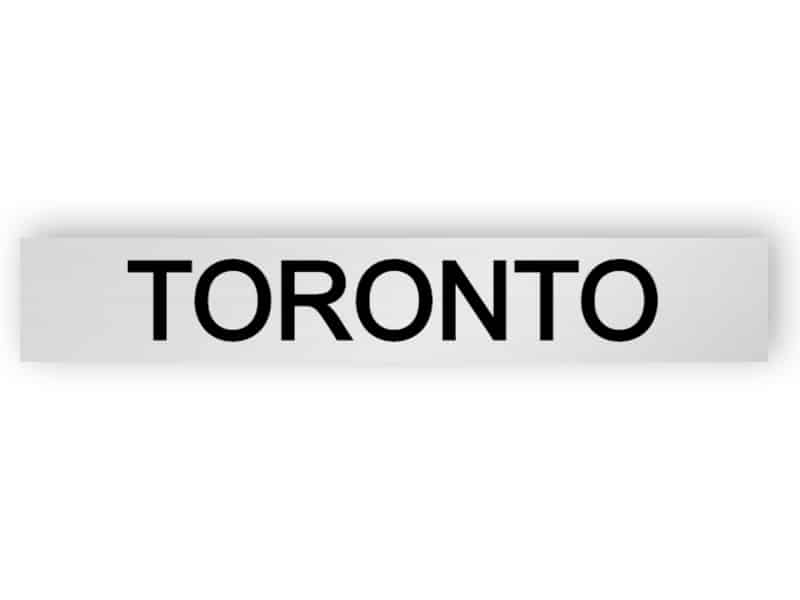 Toronto - Silber Zeichen