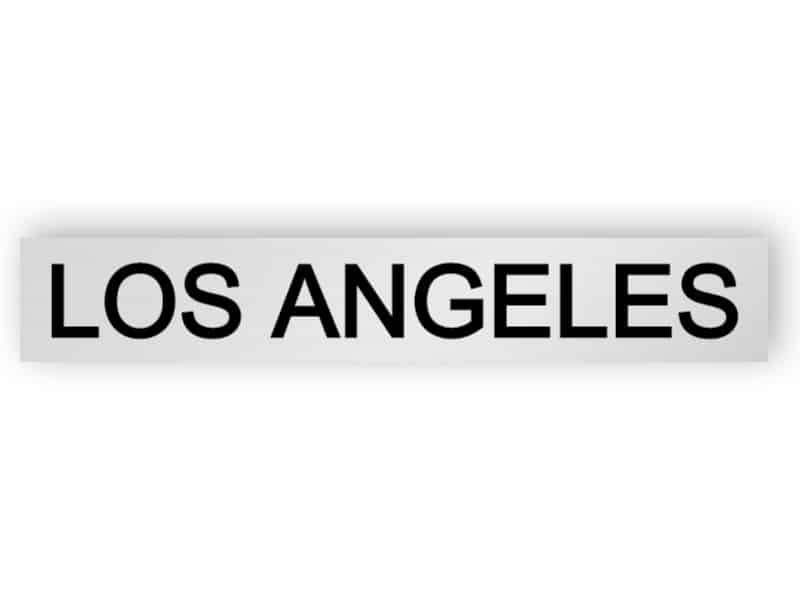 Los Angeles - Silber Zeichen