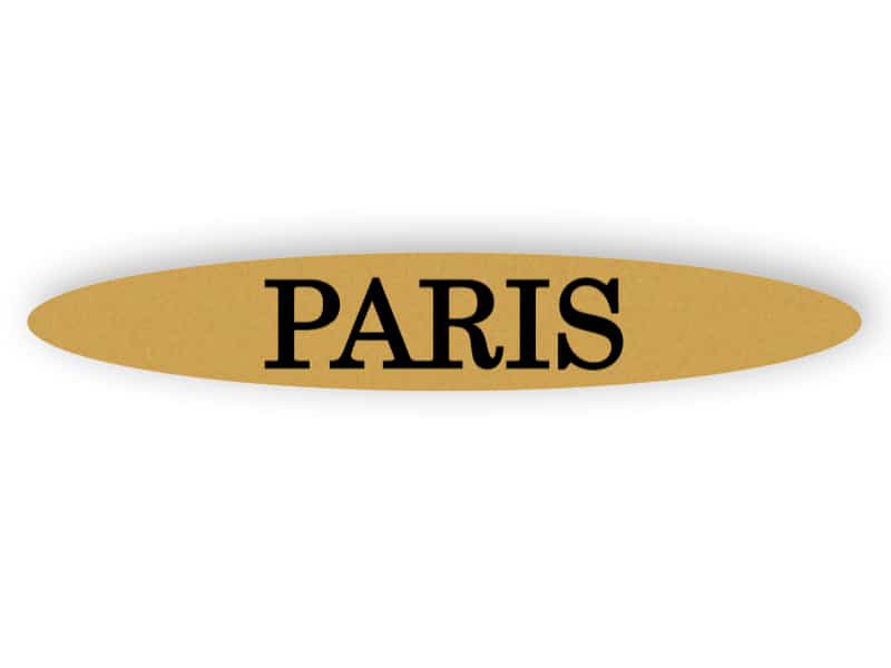 Paris - Gold Zeichen