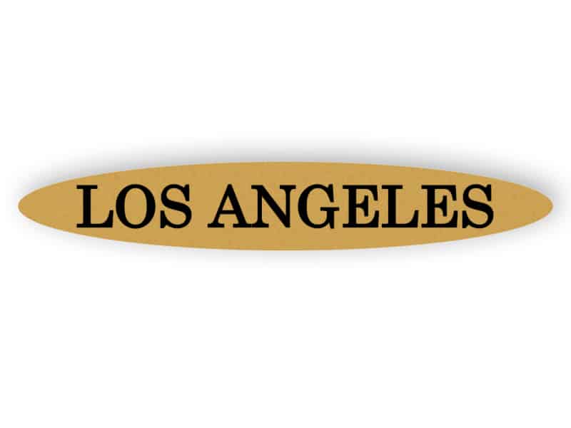 Los Angeles - gold Zeichen