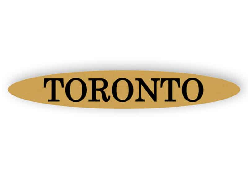 Toronto - gold Zeichen