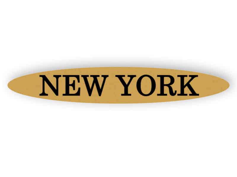 New York - Gold Zeichen