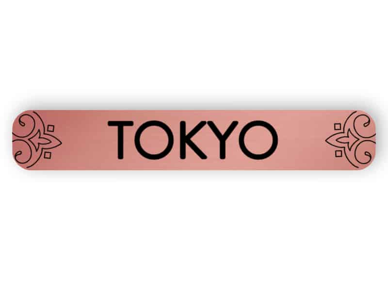Tokio - Roségold Zeichen