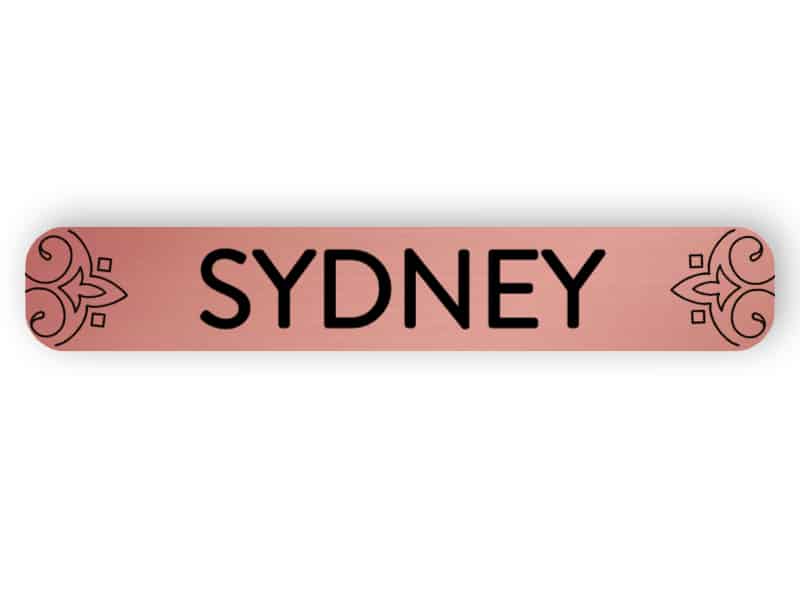 Sydney - Rotgold Zeichen