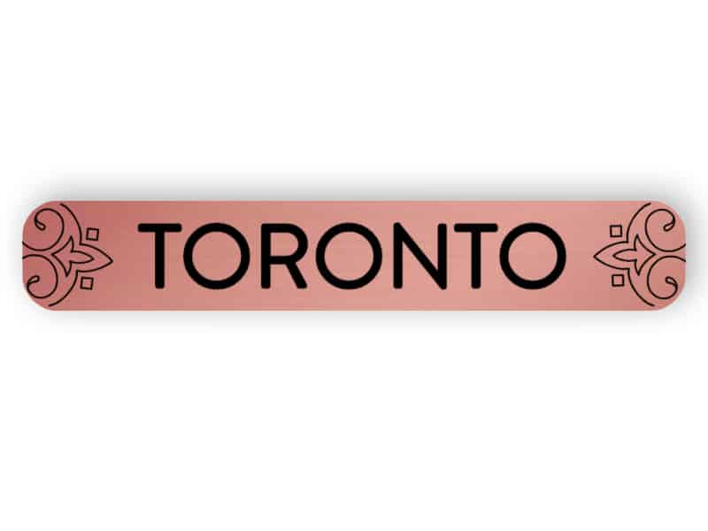 Toronto - Roségold Zeichen