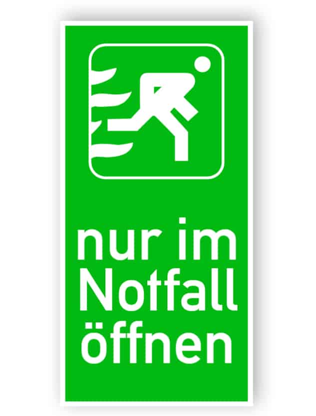 nur im Notfall öffnen 1